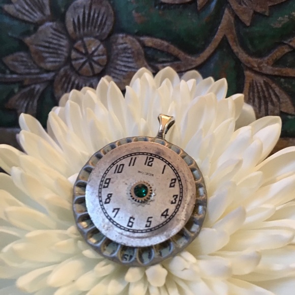 Handcrafted Vintage Watch Face Necklace - Picture 6 of 7